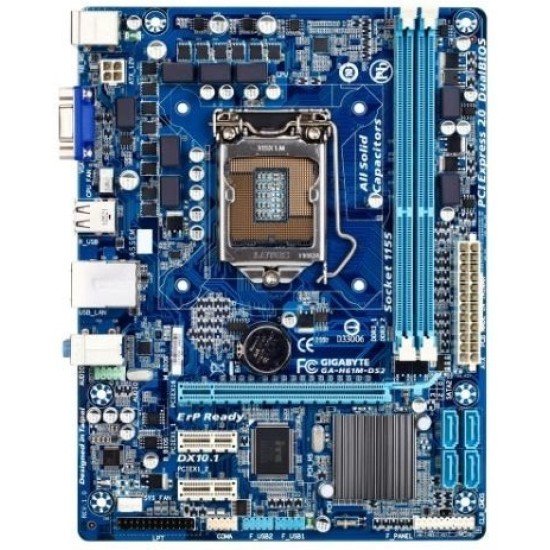 Gigabyte GA-H61M-DS2 Used Motherboard
