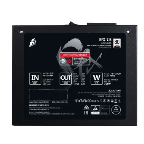 1STPLAYER SFX 750W 80 Plus Platinum Full-Modular Power Supply