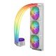 1STPLAYER MT360 INFINITE SPACE ARGB Liquid CPU Cooler White