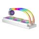 1STPLAYER MT360 INFINITE SPACE ARGB Liquid CPU Cooler White
