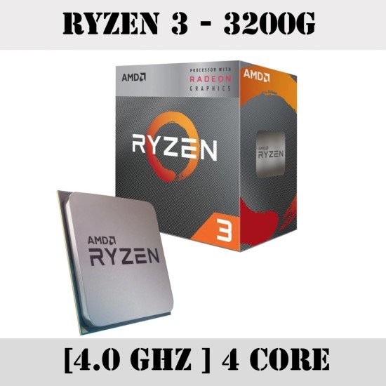 AMD Ryzen 3 3200G Processor with Radeon RX Vega 8 Graphics