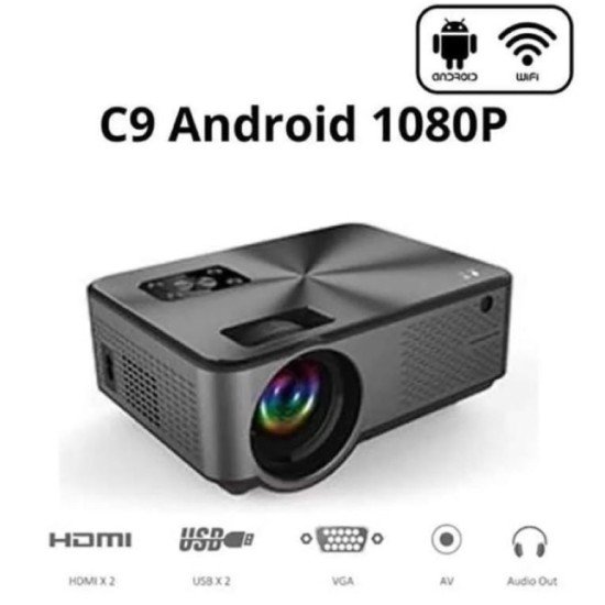 Cheerlux C9 Android Wifi LED Projector With TV Port