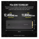Corsair MP700 PRO 1TB PCIe Gen5 NVMe 2.0 M.2 SSD With DRAM & Air Cooler