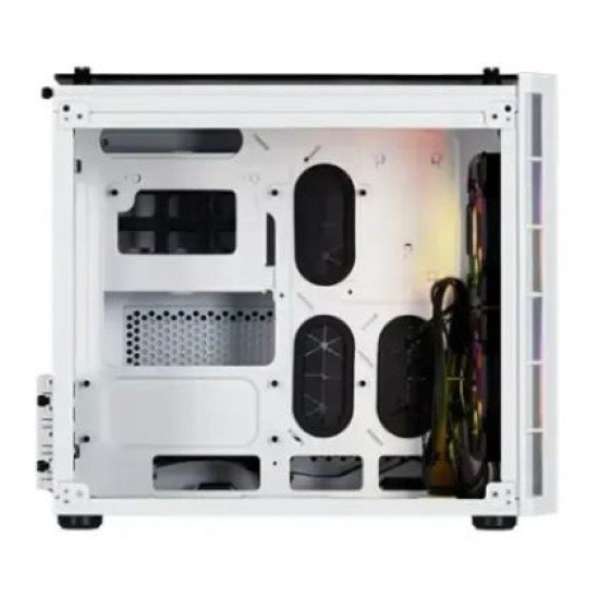 Corsair Crystal Series 280X RGB Tempered Glass Micro ATX Casing White