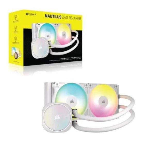 Corsair NAUTILUS 240 RS ARGB 240mm Liquid CPU Cooler White