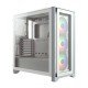 Corsair iCUE 4000X RGB Tempered Glass Mid-Tower ATX Casing (White)