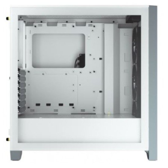 Corsair iCUE 4000X RGB Tempered Glass Mid-Tower ATX Casing (White)