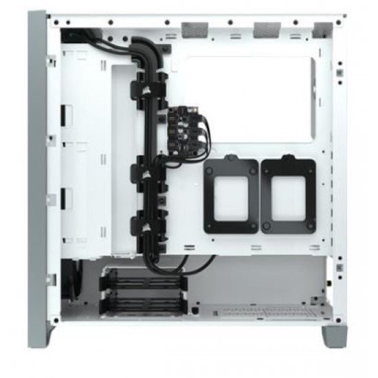 Corsair iCUE 4000X RGB Tempered Glass Mid-Tower ATX Casing (White)