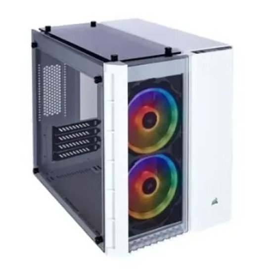 Corsair Crystal Series 280X RGB Tempered Glass Micro ATX Casing White