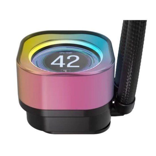 Corsair iCUE Link H100i LCD RGB 240mm AIO Liquid CPU Cooler With Display & iCUE LINK System Hub