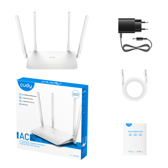 Cudy WR1300 AC1200 Gigabit Dual Band Wi-Fi Router