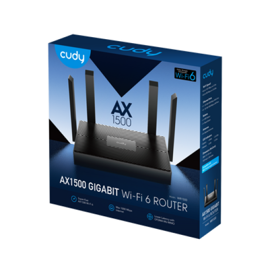 Cudy WR1500 AX1500 Dual Band WiFi 6 Mesh Router