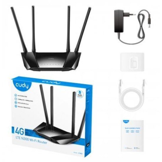 Cudy LT400 4G 300 Mbps Sim Supported Wireless Router