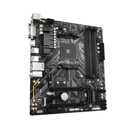 Gigabyte B450M DS3H V2 AMD AM4 Micro ATX Motherboard