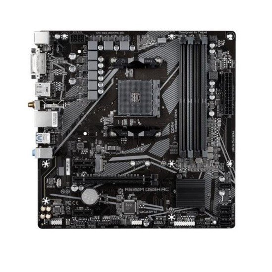GIGABYTE A520M DS3H AC Ultra Durable AM4 Micro-ATX Motherboard
