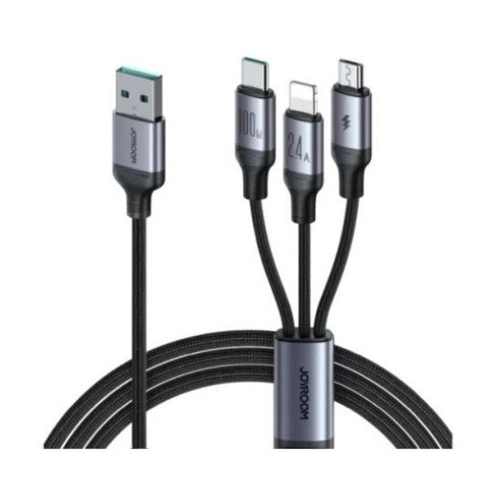 Joyroom A21 100W USB to 3-in-1 Fast Charging Cable