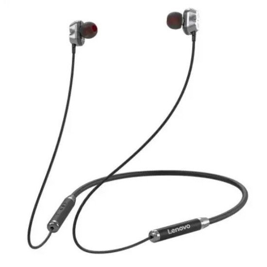 Lenovo HE08 Neckband Dual Dynamic Bluetooth Earphone