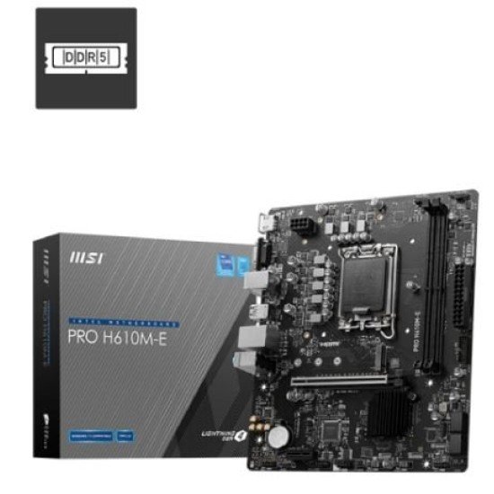 MSI PRO H610M-E mATX Motherboard