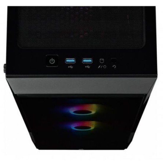 Corsair iCUE 220T RGB Tempered Glass Mid-Tower Smart Case -Black
