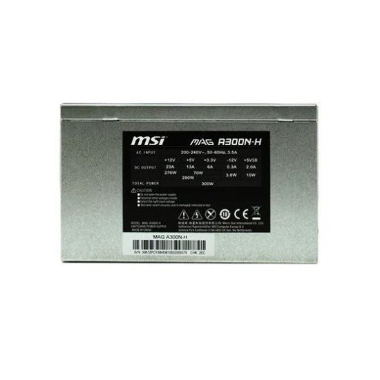 MSI MAG A300N-H 300W 80 Plus Non Modular Power Supply