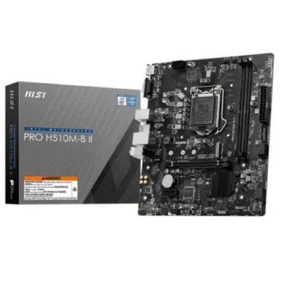 MSI PRO H510M-B II 10th Gen Micro-ATX Motherboard