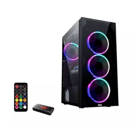 OVO X10 Mid Tower Gaming ARGB With Remote Control Case