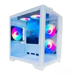 OVO SEAVIEW FH-919 MINI RGB GAMING CASE (WHITE)