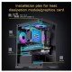 OVO CC4315-B ARGB Infinity Fan Ice Gaming Case (Black)