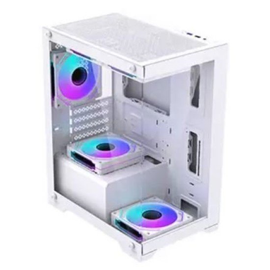 OVO CC4315-W ARGB Infinity Fan Ice Gaming Case (White)