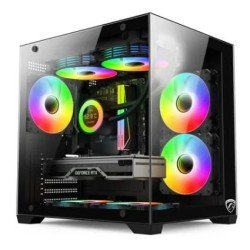 PC Power ICEBOX X2 BK mATX Mid Tower Gaming Casing