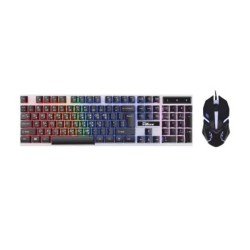 PC Power PGC801A105 RGB Wired Gaming Keyboard Mouse Combo with Bangla