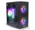PC Power X2601 BK Spider Web Mesh mATX Casing With Power Supply