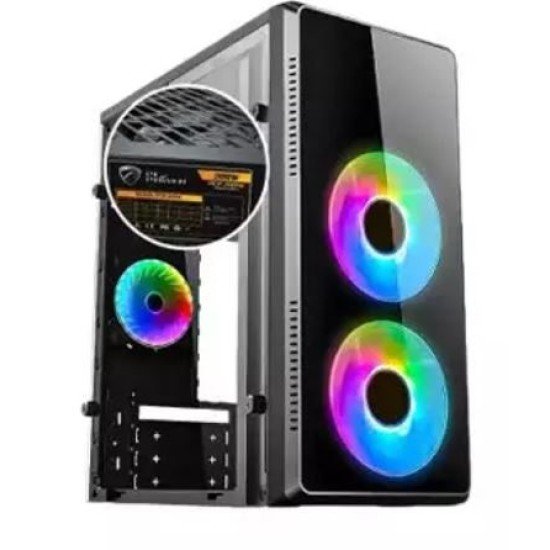 PC Power Pulse Fire X2 m-ATX Mid Tower Casing with 200W PSU
