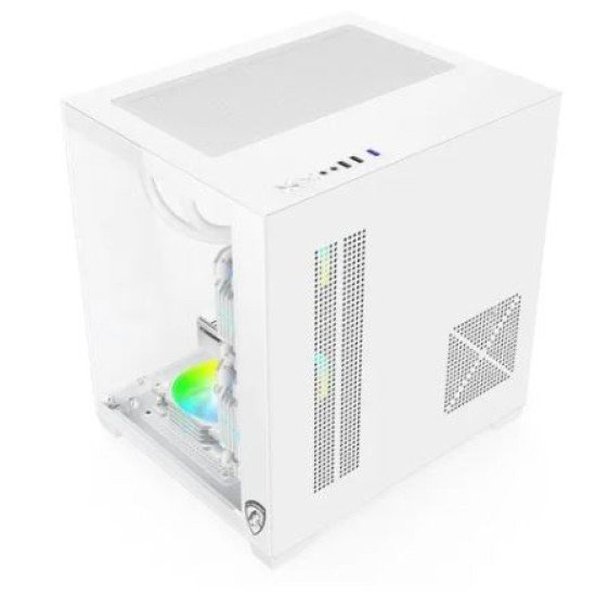 PC Power ICEBOX X2 WH mATX Mid Tower Gaming Casing