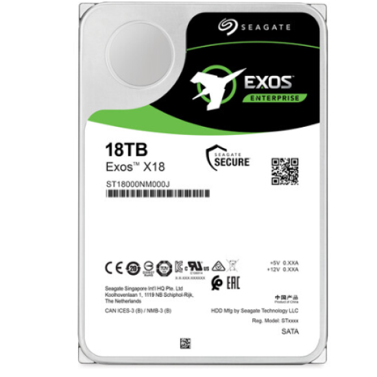 Seagate Exos X18 18TB 7200rpm SATA III 3.5" NAS HDD