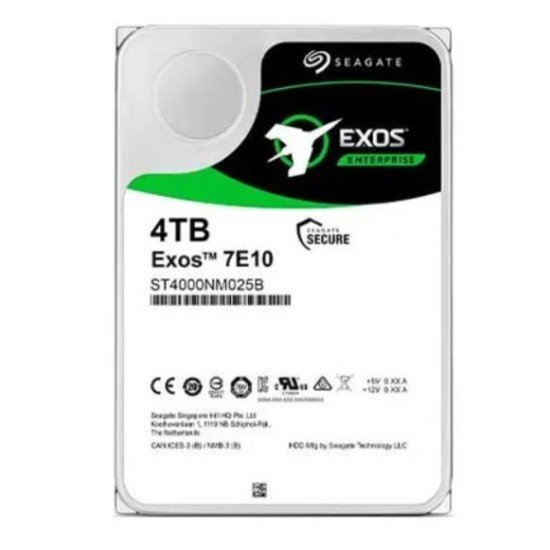 Seagate Exos 7E10 4TB 3.5 Inch SAS 7200RPM Enterprise Internal HDD 