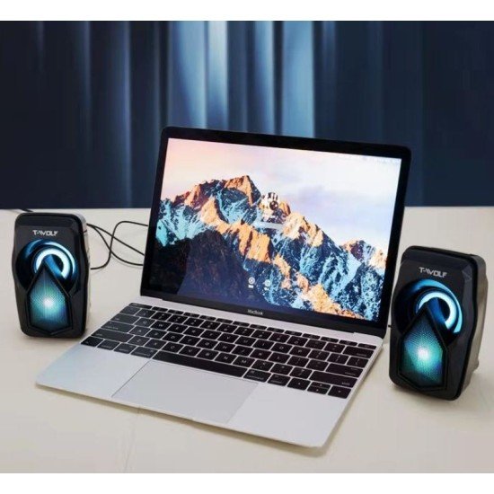 T-WOLF S11 Dual LED Mini Speaker