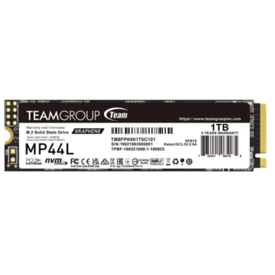 Team MP44L 1TB M.2 PCIe Gen4 NVMe SSD