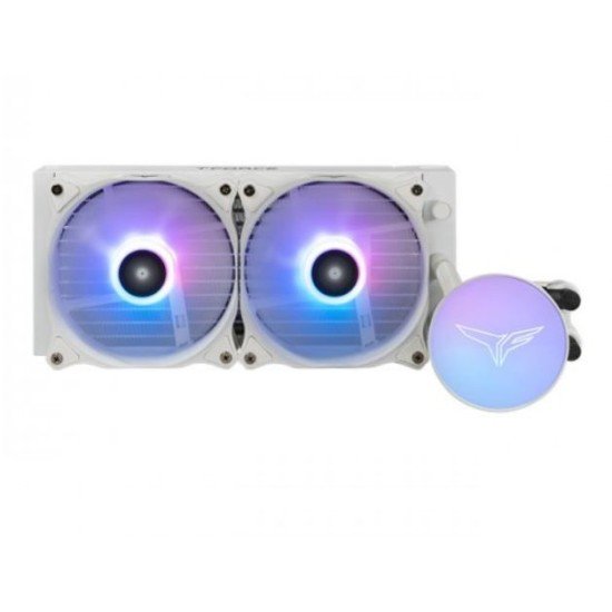 TEAM T-Force SIREN GD240E All-In-One ARGB CPU Liquid Cooler White