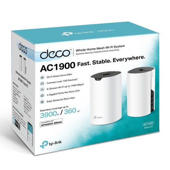 TP-Link Deco S7 AC1900 Dual Band Mesh Router (1-Pack)