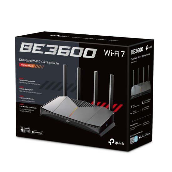 TP-Link Archer GE230 BE3600 Dual-Band Gigabit Wi-Fi 7 Gaming Router