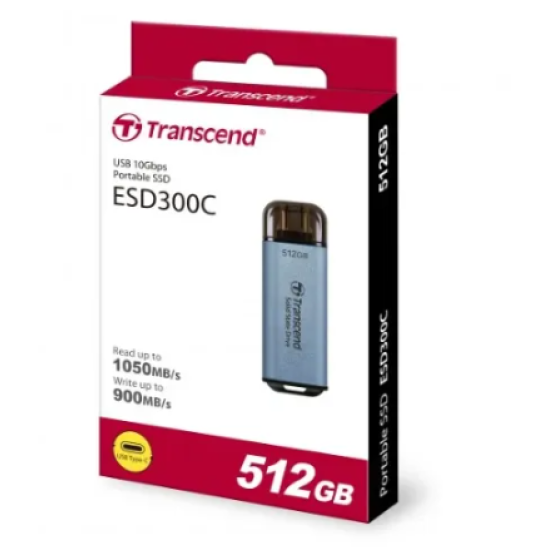 Transcend ESD300C 512GB USB Type-C Portable SSD
