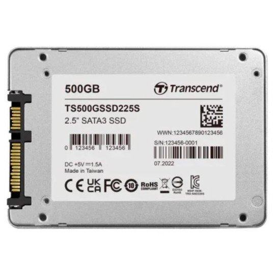 Transcend 225S 500GB 2.5 Inch SATA III SSD