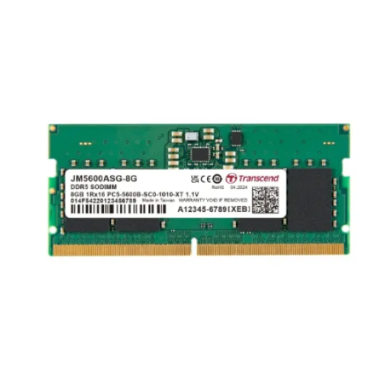 Transcend JetRAM 8GB DDR5 5600Mhz SO-DIMM Laptop RAM