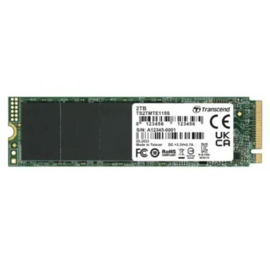Transcend 115S 2TB M.2 PCIe Gen3 x4 NVMe SSD (M-Key)