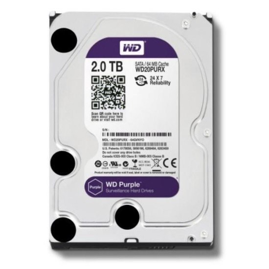 Western Digital 2TB Purple Surveillance HDD