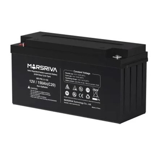 Marsriva MR-PBL12-150 12V 150Ah Sealed Lead-Acid UPS Battery