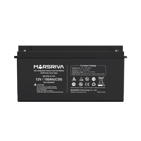 Marsriva MR-PBL12-200 12V 200Ah Sealed Lead-Acid UPS Battery