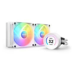 NZXT Kraken Elite 240 RGB 240mm AIO Liquid CPU Cooler White with LCD Display