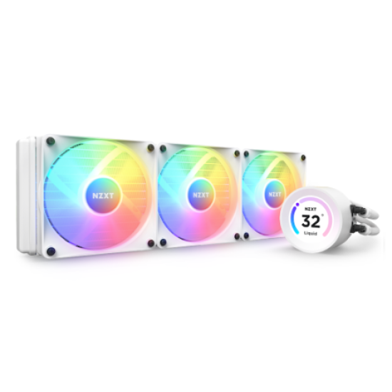 NZXT Kraken Elite 360 RGB 360mm AIO Liquid CPU Cooler White with LCD Display